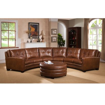 Picture of Cali Modern Top Grain Leather Setional (Open Box)