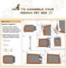 Picture of Veehoo Elevated Dog Bed, Portable Raised Pet Cot