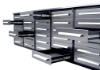 Picture of Steelman 10' Stainless Steel Garage Cabinet Workbench (30 Drawers)