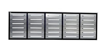 Picture of Steelman 10' Stainless Steel Garage Cabinet Workbench (30 Drawers)