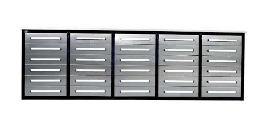 Picture of Steelman 10' Stainless Steel Garage Cabinet Workbench (30 Drawers)