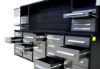 Picture of Steelman 10' Stainless Steel Garage Cabinet Workbench (30 Drawers & 2 Cabinets)