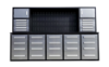 Picture of Steelman 10' Stainless Steel Garage Cabinet Workbench (30 Drawers & 2 Cabinets)