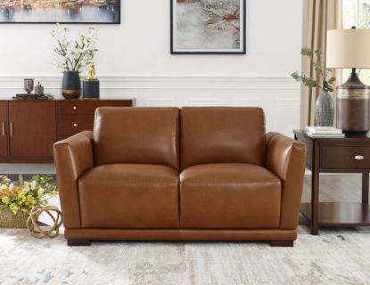 Picture of Oslo Modern Top Grain Leather Loveseat