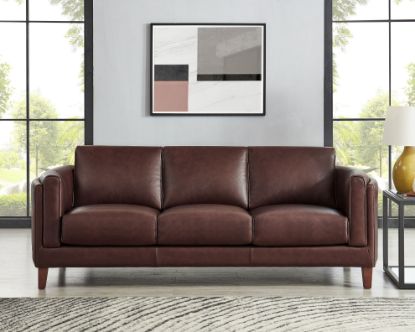 Picture of Pacer Modern Top Grain Leather Sofa (Open Box)
