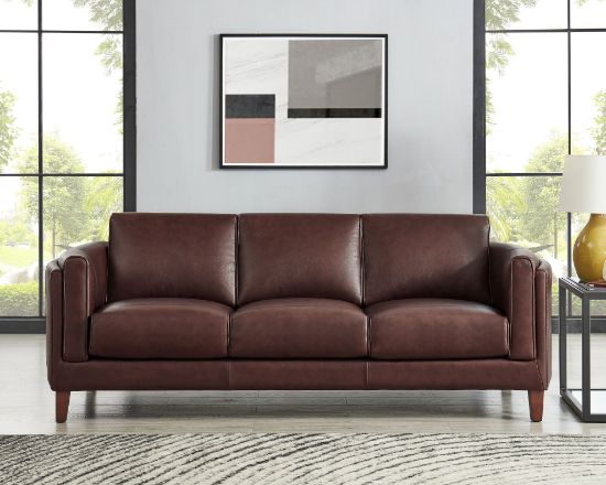 Picture of Pacer Modern Top Grain Leather Sofa (Open Box)