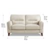 Picture of Tampa Modern Top Grain Leather Loveseat