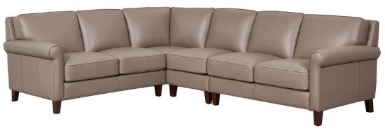 Picture of New London Top Grain Leather Sectional Collection