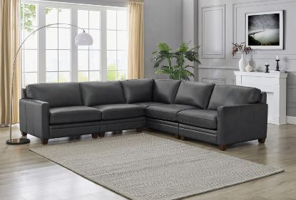 Picture of Como Top Grain Leather Sectional Collection